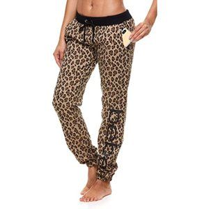 bebe Women's Sweatpants French Terry Jogger Lounge Sleep Pajamas